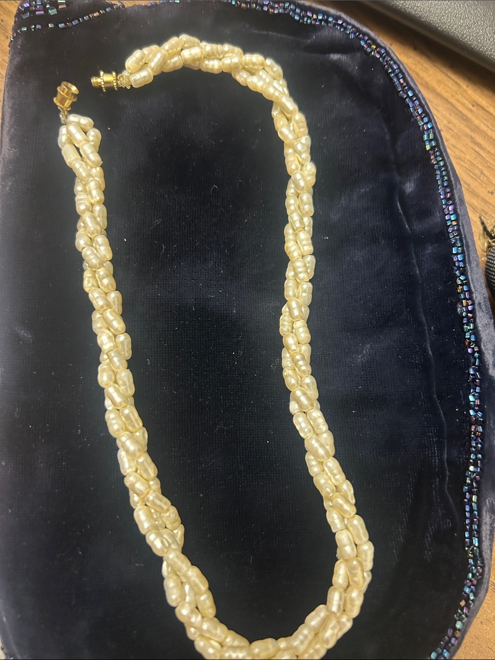 Gold Pearl Twist Necklace - Women Jewelry